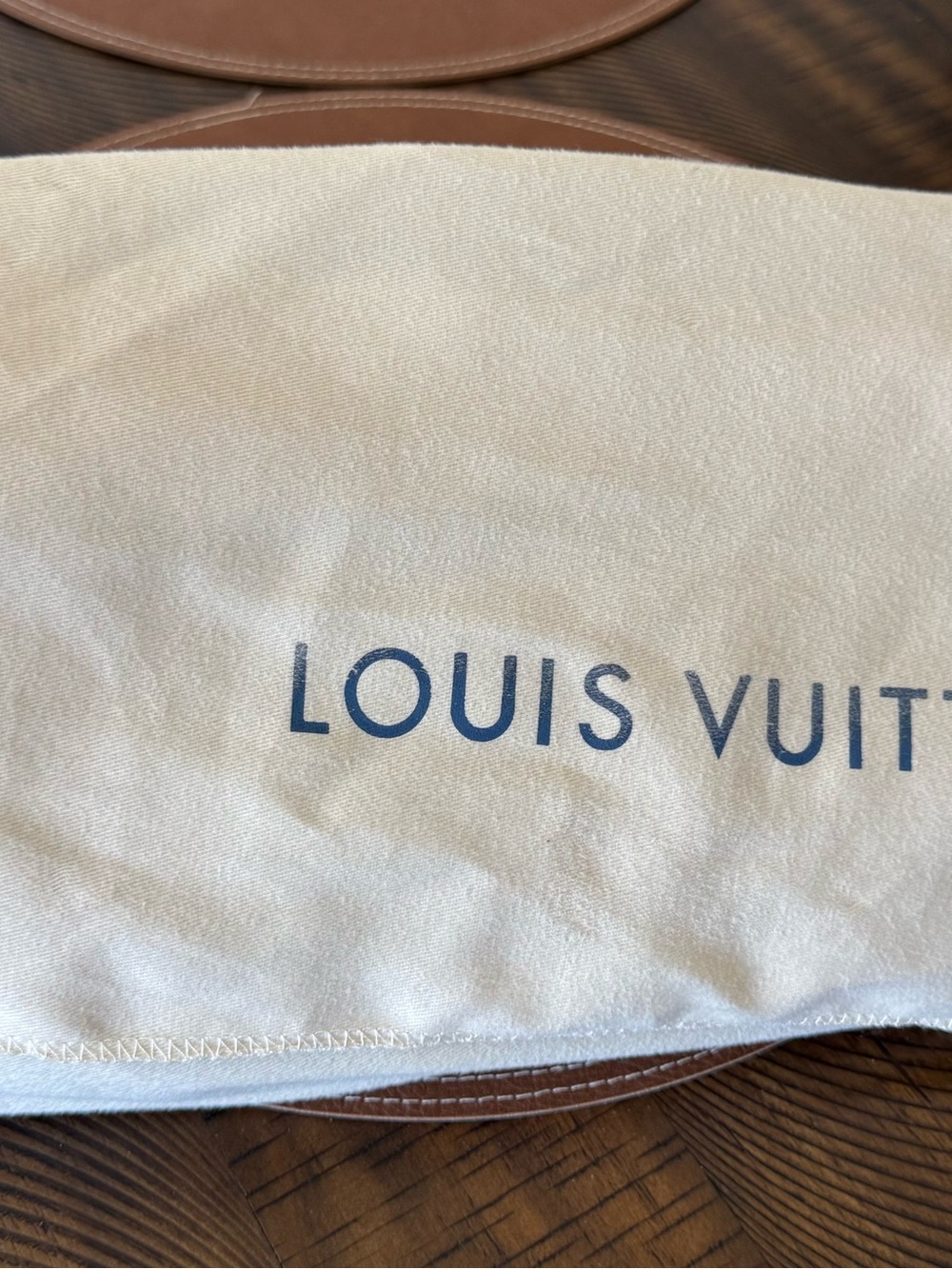 Louis Vuitton Monogram Canvas Hobo Shoulder Bag with Tan Trim - Picture 3 of 3